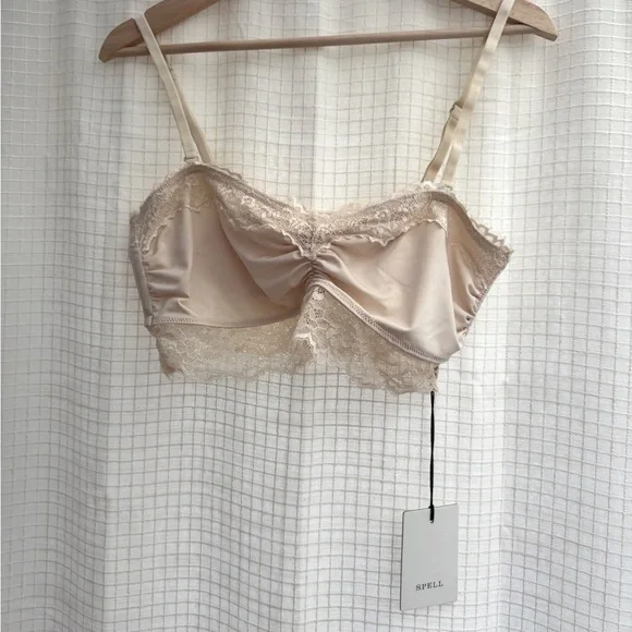 NWT SPELL Melody Bandeau Bra